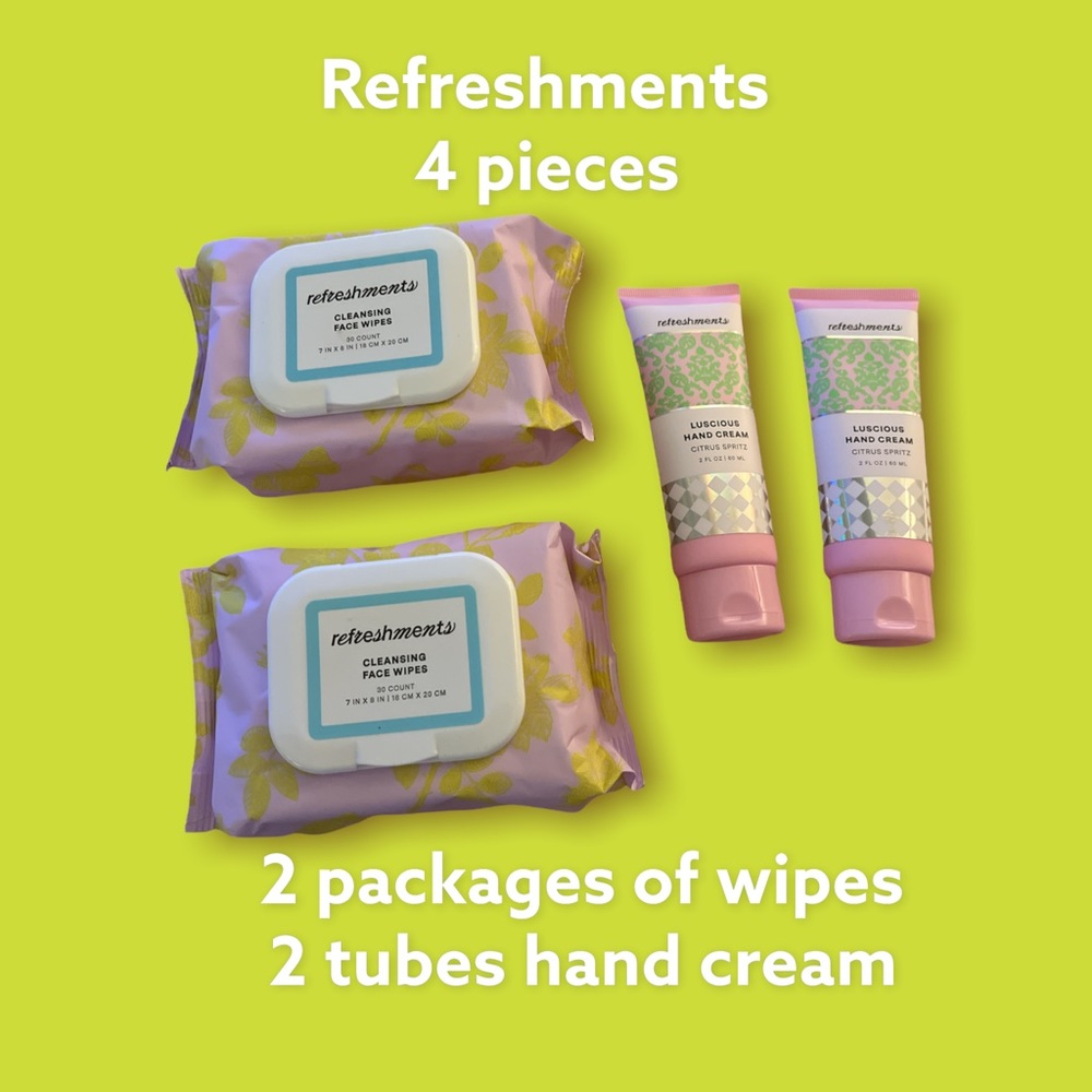 ❤️IPSY luxury bundle of cleansing face wipes (2) and luscious hand cream (2)❤️❤️